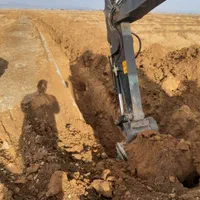 مینی بیل مکانیکی کانال خاکبرداری چالکود|خدمات باغبانی و درختکاری|رفسنجان, |دیوار