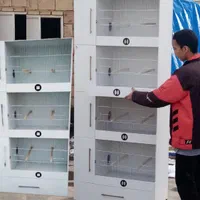 تولیدی قفس اروپایی همراه لانه مجزا قفس ضدآب ۶۰×۴۰