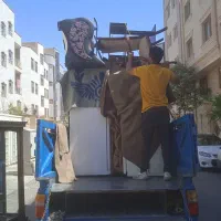 جابه جای.بارگیری تخلیه اثاث منزل ماشین.کارگر