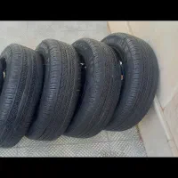 ۴حلقه رینگ و لاستیک کویر|قطعات یدکی و لوازم جانبی|فسا, |دیوار