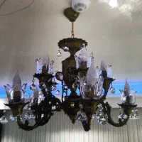 لوستر برنز 10شاخه|لوستر و چراغ آویز|تبریز, |دیوار