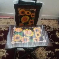 یک دست میز و عسلی درحد نو ویک دست عسلی تاشو نو