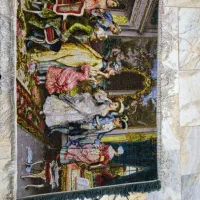 تابلو فرش دست بافت چله ابریشم