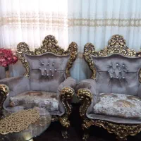 مبلمان ۹ نفره - فروش فوری|مبلمان خانگی و میز عسلی|شاهین دژ, |دیوار