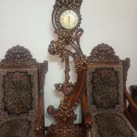 ساعت ایستاده منبتی