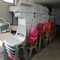 صندلی پلاستیکی و میز فلز ۴ نفره و ۶ نفره|صندلی و نیمکت|تبریز, |دیوار