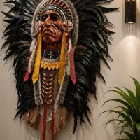 دیوارکوب دکوراتیو سرخپوست