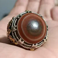 انگشتر عقیق سه پوست بقرآنی