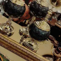 جار طلا مشکی، شکلات خوری دکوری جهیزیه|ظروف سرو و پذیرایی|تبریز, |دیوار