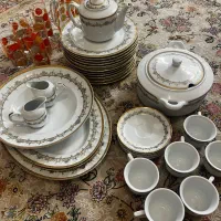 ظروف چینی اسپیدار زیبا و شیک و کاملا نو