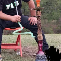 قلیان چوبی طرح شاهین