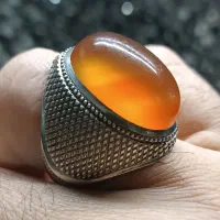 انگشتر عقیق پرتغالی