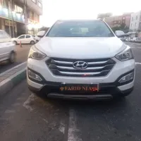 سانتافه ۲۰۱۵ فول سفید با اتو پارک