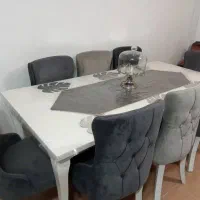 مبل 7 نفره و میز ناهار خوری 8 نفره|مبلمان خانگی و میز عسلی|رشت, پل تالشان|دیوار