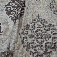 پرده گیپور با یک عدد شال مخمل|پرده، رانر، رومیزی|تهران, دولاب|دیوار