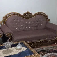 مبل سلطنتی راحتی ترکیه ۸نفره تمیز با ۳ عدد میز شیک|مبلمان خانگی و میز عسلی|مراغه, |دیوار