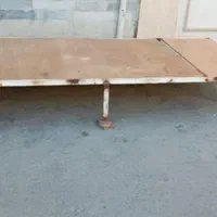 تخت یه نفره آهنی با کفی نوپان مخصوص ایوان یا باغ