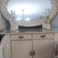 آینه کنسول چوبی|بوفه، ویترین، کنسول|تهران, پامنار|دیوار