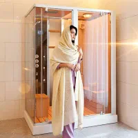 جکوزی با کابین دوش برای ساکنین کیش سونا بخار خشک