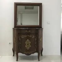 ایینه کنسول جنس چوب و برنج اصل مناسب جهیزیه