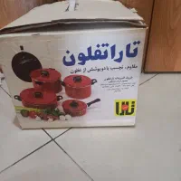 ست ۴تکه تفلون تارا مناسب جهیزیه با کلرتن