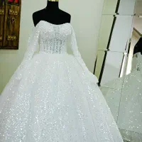 لباس عروس یقه قایقی عربی|لباس|کرج, کوی زنبق|دیوار