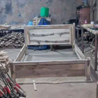تخت خالی خواب دونفره چوبی|تخت و سرویس خواب|ابهر, |دیوار