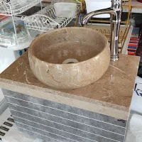 روشویی بتنی روکار