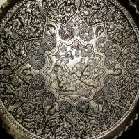 مجمع مس لبکنگره قاجار قلم فاخرارزشمندپهلوی طرح بزم|کلکسیون اشیاء عتیقه|زنجان, |دیوار