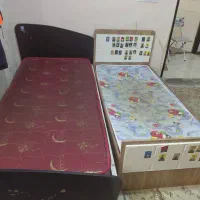 دو عدد تخت بزرگسال و نوجوان تکنفره|تخت و سرویس خواب|مشهد, الهیه|دیوار
