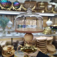 کاپ کیک چوبی پایه بلند خراطی شده