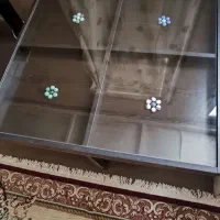 میز پذیرایی. هود فلزی