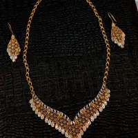 سرویس طلا  گردنبند گوشواره