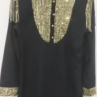 شومیز مخصوص مهمونی و جشن با یه روسری قداره بزرگ