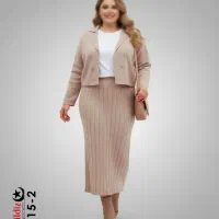 کت و دامن بافت بیگ سایز آییلدیز کد 7315|لباس|سهند, |دیوار