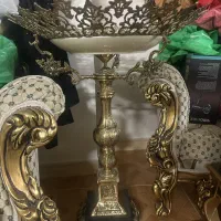 میز ومیوه خوری کنارسالنی ست هم برنجی برنزی|صنایع دستی و سایر لوازم تزئینی|تهران, زمزم|دیوار