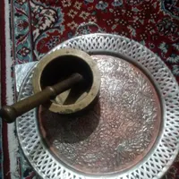 سینی و اوانگ و دسته. عتیقه قدیمی هس.