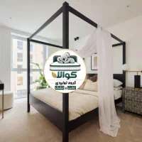 تخت دونفره هجله پرده خور