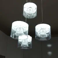 لوستر وارداتی سه حالت نور