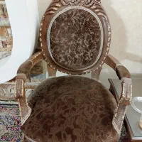 دو دست مبل قدیمی چوب گردو|مبلمان خانگی و میز عسلی|کرمان, |دیوار