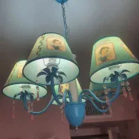 لوستر پنج شاخه اتاق کودک ونوجوان نو وسالم|لوستر و چراغ آویز|پرند, فاز ۰|دیوار