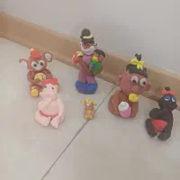 مجسمه عروسک با خمیر کلر