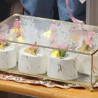 باکس شیشه ای کاپشن کیک