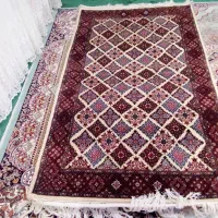 قالی دستبافت گل ابریشم