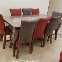مبل۷نفره + میز ناهارخوری۸نفره + صندلیهاش|مبلمان خانگی و میز عسلی|تهران, صادقیه|دیوار