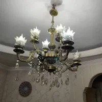 لوستر برنزی برنجی|کلکسیون اشیاء عتیقه|کهریزک, |دیوار