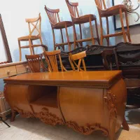 میزتلوزیون خمره ای نفیس چوبی