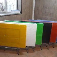 میز تاشو پلاستیک نهارخوری مستطیل صندلی