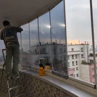 شیشه آیینه ای  دودی برچسب استیکر رفلکس|مصالح و تجهیزات ساختمان|تهران, ونک|دیوار