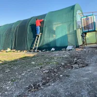 فروش سازه گلخانه ۲۵۰ متری گالوانیزه